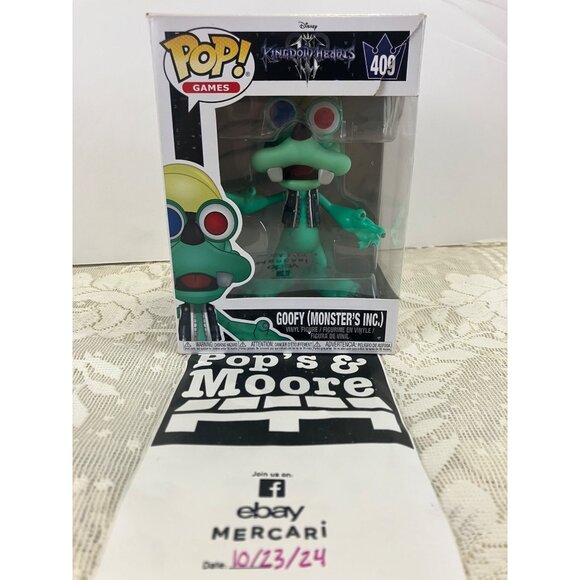 Funko Pop! Kingdom Hearts: Goofy Monsters Inc 409 Vinyl Figure New W/Box Defects - Picture 1 of 15